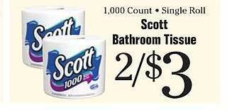 Morton Williams Scott bathroom tissue offer