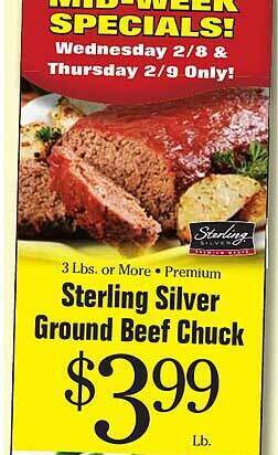 Sterling silver ground beef chuck