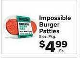 Food Town Store Impossible burger patties offer