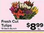 Food Town Store Fresh cut tulips offer