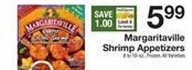 The Fresh Grocer Margaritaville shrimp appetizers offer