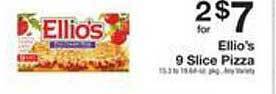 The Fresh Grocer Ellio's 9 slice pizza offer