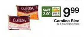 The Fresh Grocer Carolina rice offer