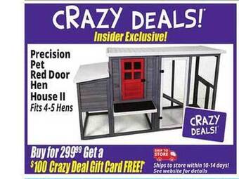 Ocean State Job Lot Precision pet red door hen house ii offer