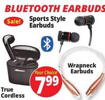 Ocean State Job Lot Bluetooth earbuds offer