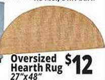 Ocean State Job Lot Oversized hearth rug offer