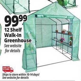 Ocean State Job Lot 12 shelf walk-in greenhouse offer