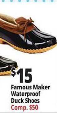 Ocean State Job Lot Famous maker waterproof duck shoes offer