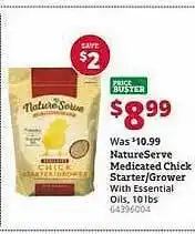 Rural King Nature serve medicated chick starter grower offer