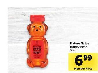 Safeway Nature nate's honey bear offer