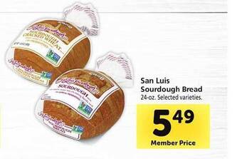 Safeway San luis sourdough bread offer