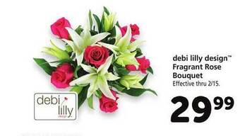 Safeway Debi lilly design fragrant rose bouquet offer