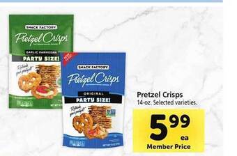 Safeway Pretzel crisps offer