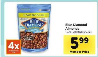 Safeway Blue diamond almonds offer