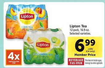 Safeway Lipton tea offer