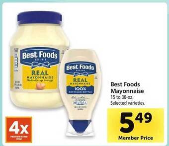 Safeway Best foods mayonnaise offer