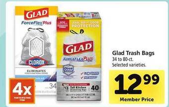 Safeway Glad trash bags offer