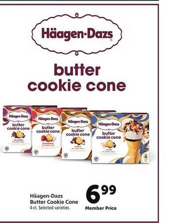 Safeway Häagen-dazs butter cookie cone offer