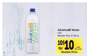 Safeway Alkaline88 water offer