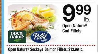Safeway Open nature cod fillets offer