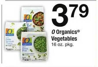 Safeway O organics vegetables offer