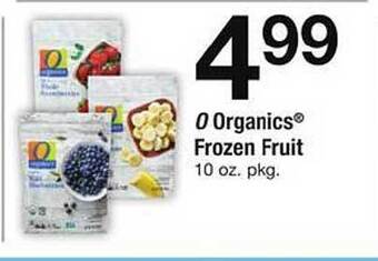 Safeway O organics frozen fruit offer
