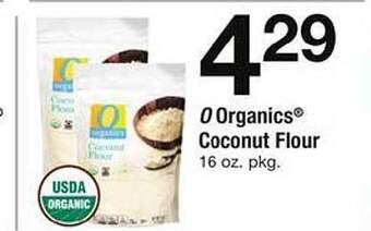 Safeway O organics coconut flour offer