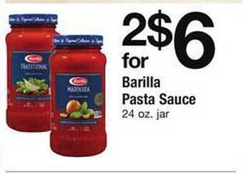 Safeway Barilla pasta sauce offer