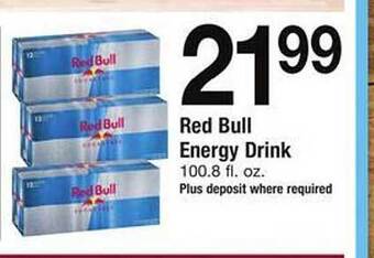 Safeway Red bull energy drink offer