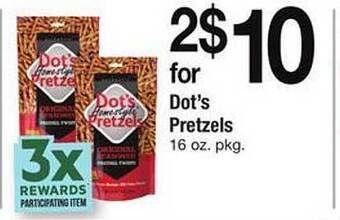 Safeway Dot's pretzels offer