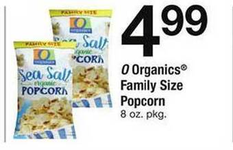 Safeway O organics family size popcorn offer
