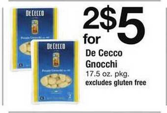 Safeway De cecco gnocchi offer