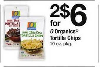 Safeway O organics tortilla chips offer