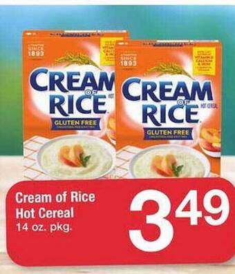 Safeway Cream of rice hot cereal offer