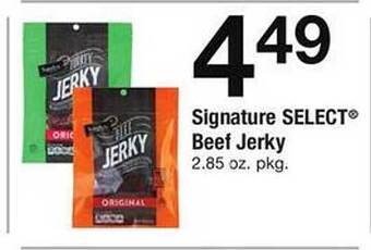 Safeway Signature select beef jerky offer