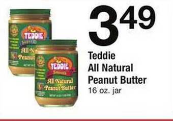 Safeway Teddie all natural peanut butter offer