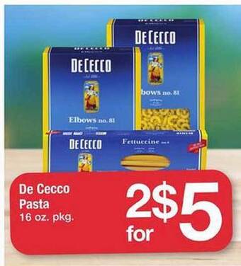 Safeway De cecco pasta offer
