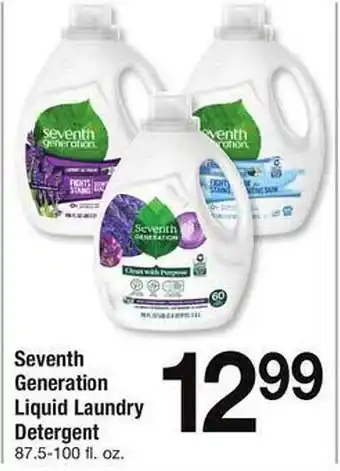 Safeway Seventh generation liquid laundry detergent offer