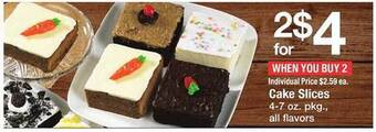 Safeway Cake slices offer