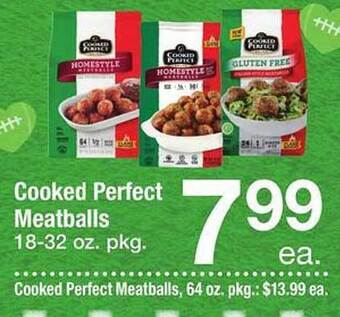 Safeway Cooked perfect meatballs offer