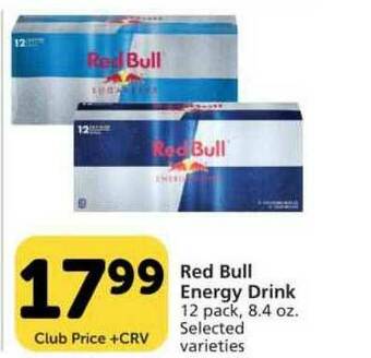 Vons Red Bull Energy Drink offer