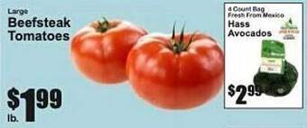 The Food Emporium Large beefsteak tomatoes offer