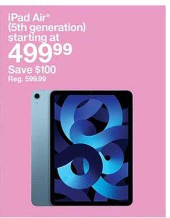 Target Ipad air offer