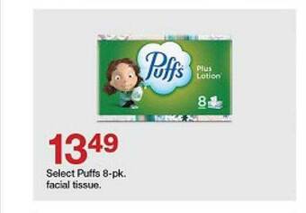 Target Select puffs 8-pk facial tissue offer