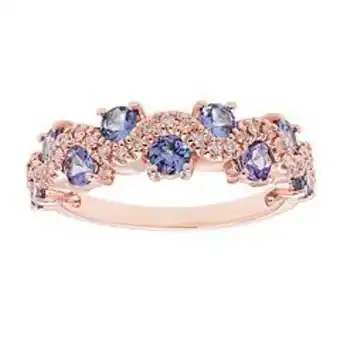 Kohl's The regal collection 14k gold 1/6 carat t.w. diamond & tanzanite ring offer