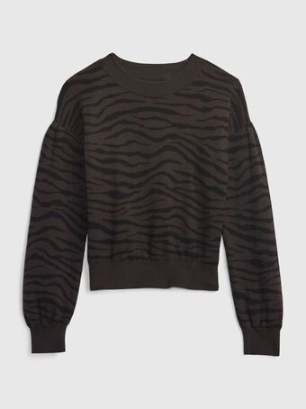 Gap Kids shaker-stitch puff-sleeve sweater offer