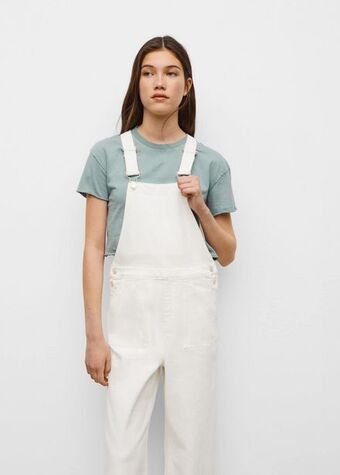 Mango Denim culotte dungarees offer