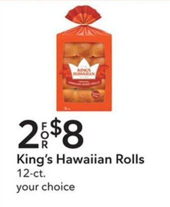 Publix King's Hawaiian Rolls 12-ct offer