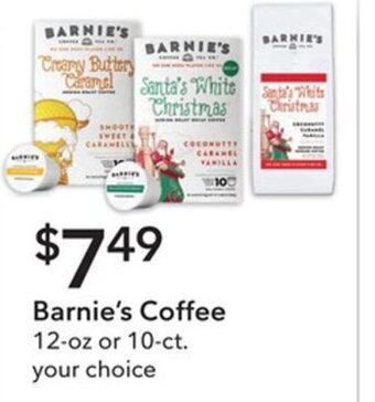 Publix Barnie's Coffee 12-oz or 10 ct offer