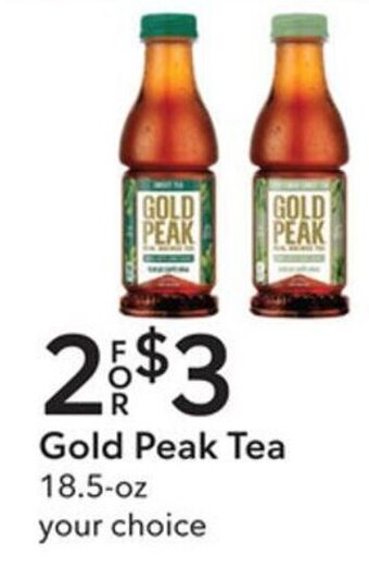 Publix Gold Peak Tea 18.5-oz offer